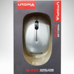 utopia u 102 2.4g wireless silent click mouse | ergonomic usb wireless mouse