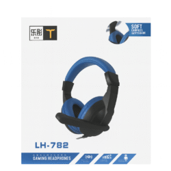 stereo headphones lh 782 gaming – premium stereo gaming headset with mic & surround sound