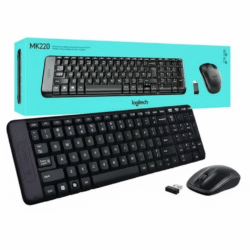logitech mk220 wireless keyboard and mouse combo – compact & reliable wireless solution
