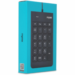 rapoo k10 numeric keyboard black | reliable, compact, and ergonomic keypad