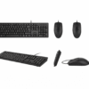 a4tech kr 3330s multimedia fn desktop roundedge keycaps wired keyboard and mouse combo (black) – ergonomic and high precision combo