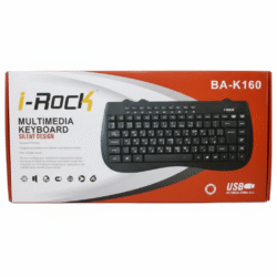 i rock ba k160 english and arabic wired keyboard black | i rock keyboard