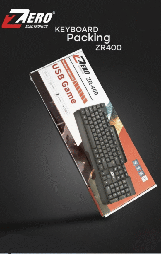 zero usb keyboard zr 400 black | best wired keyboard for office & gaming