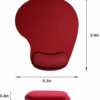 mouse pad with wrist rest | comfortable foam support – multicolor