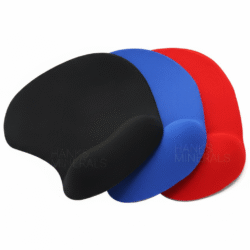 mouse pad with wrist rest | comfortable foam support – multicolor