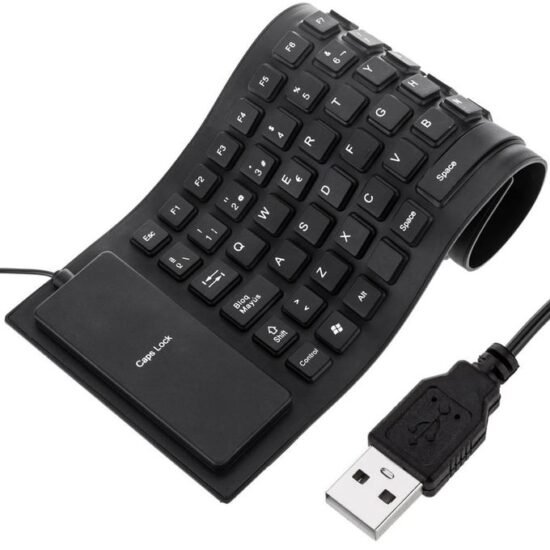 silicone usb keyboard waterproof, rollup silent typing, soft touch, dustproof keyboard