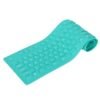 silicone usb keyboard waterproof, rollup silent typing, soft touch, dustproof keyboard