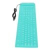 silicone usb keyboard waterproof, rollup silent typing, soft touch, dustproof keyboard