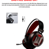 monster gaming headset g500 – 7.1 surround sound, rgb lighting, noise cancelling mic
