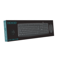 "hood km 200 usb wired mouse & keyboard combo – durable & reliable"