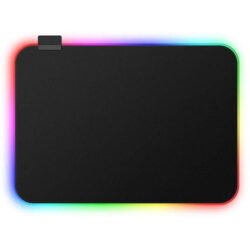 rgb gaming mouse pad gms wt 5 – colorful led light, non slip, 250×350mm