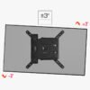 nb north bayou original p4 wall mount – strong & adjustable monitor mount