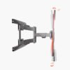 nb north bayou original p6 wall mount – strong & adjustable monitor mount