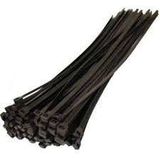 30 cm black cable tie cable management solution